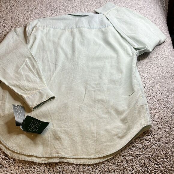 NWT LAUREN RALPH LAUREN Petites M Unisex Button Down Oxford Western Shirt - Picture 14 of 14